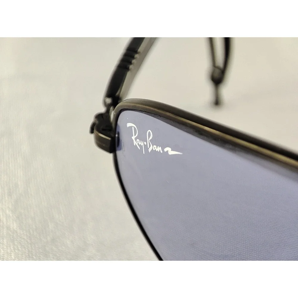 Vintage B&L‎ Ray-Ban W1739 Sport Series 3 Sunglasses Black Blue Lens Mint